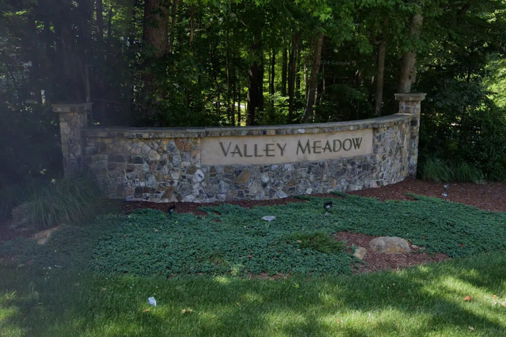 Valley Meadow neighborhood in Chapel Hill, NC