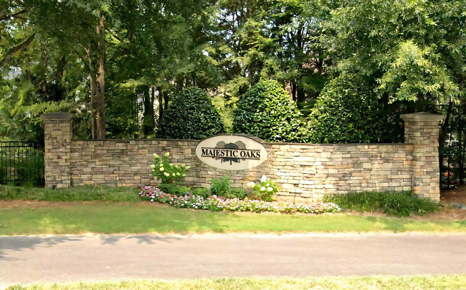 Majestic Oaks neighborhood in the Raleigh-Durham Triangle, NC