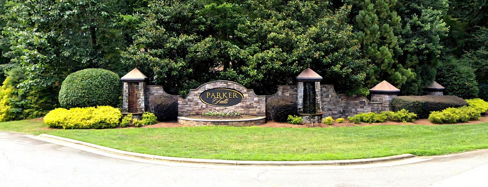 Parker Falls neighborhood in the Raleigh-Durham Triangle, NC
